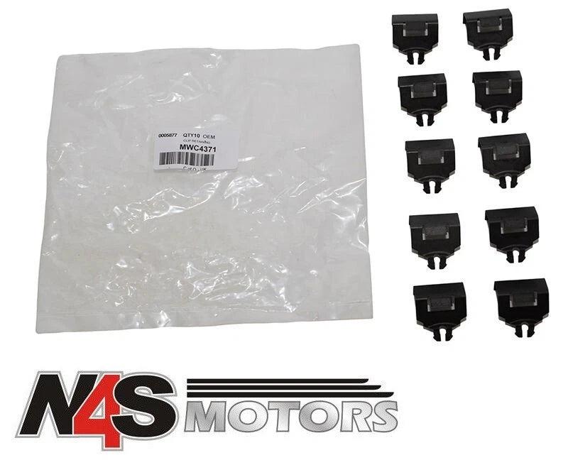 LR DEFENDER 1987-2006 L315 FRONT DOORS WINDOW SEAL RETAINER CLIP 10x PAR MWC4371