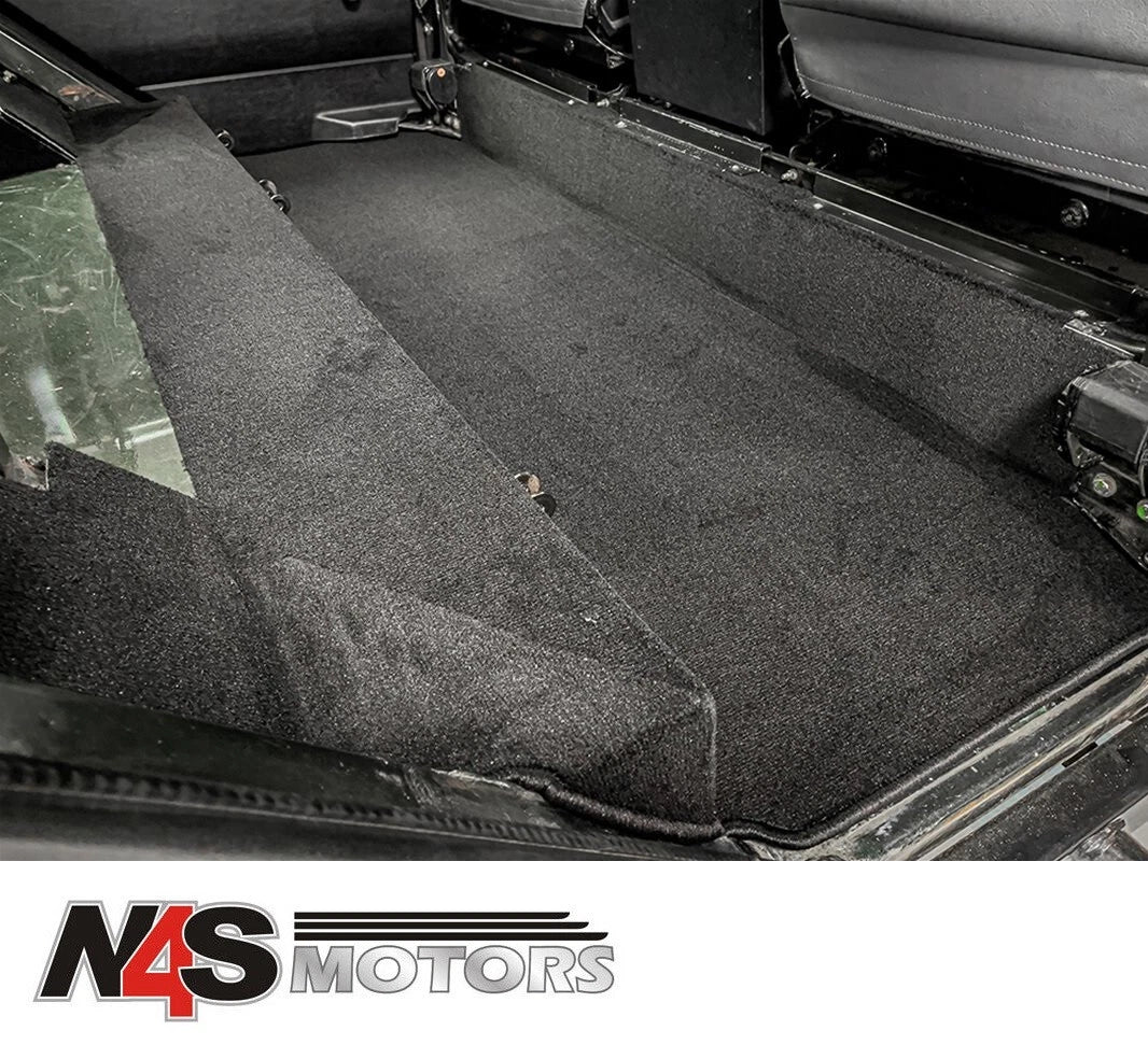 LR DEFENDER 110 STATION WAGON 300TDI/TD5 2ND ROW BLACK CARPET KIT. PART DA4922
