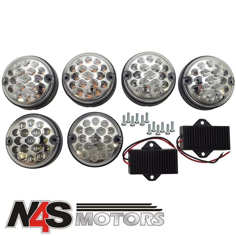 LAND ROVER DEFENDER CLEAR NAS LED UPGRADE KIT WIPAC. PART DA1143CL