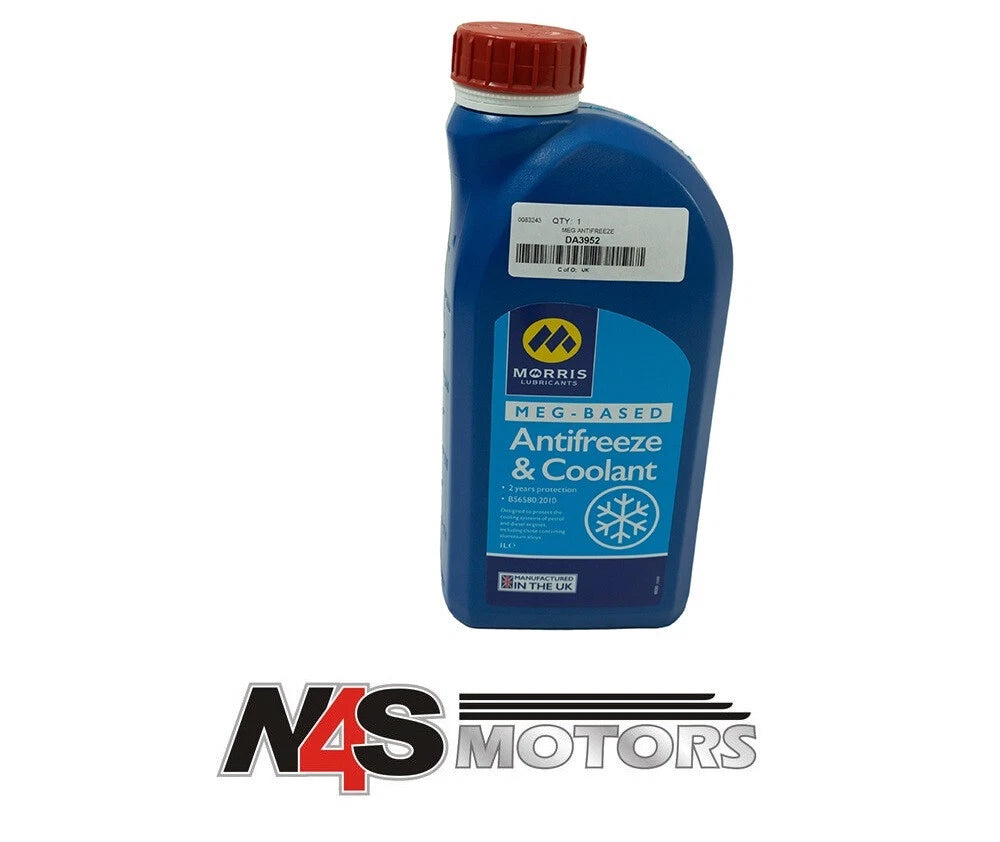 LAND ROVER MEG ANTI FREEZE & RADIATOR COOLANT 1-LITRE MORRIS. PART DA3952
