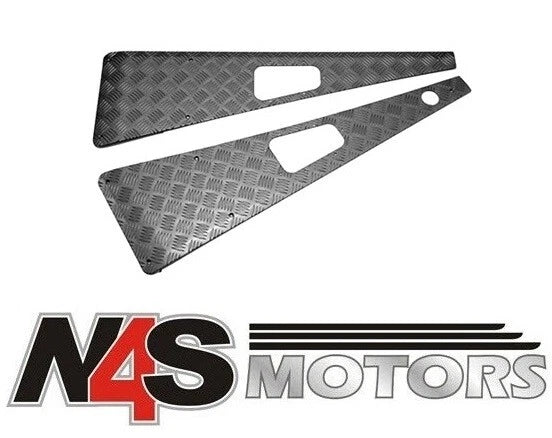 LR DEFENDER 1983-2006 LH AERIAL HOLE BLACK WING TOP PAIR. WTKIT01-LAH/B / TF8226