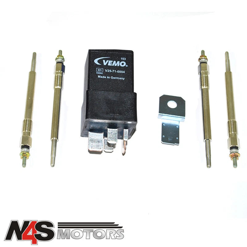 LR DEFENDER 200/300TDI TIMER GLOW PLUG WITH RELAY. PART 4 x ETC8847, 1 x PRC6913