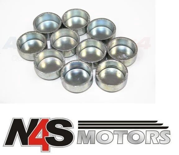 LAND ROVER DEFENDER 1983 TO 2006 CYLINDER HEAD CUP PLUG OEM. 10 x PART 602289