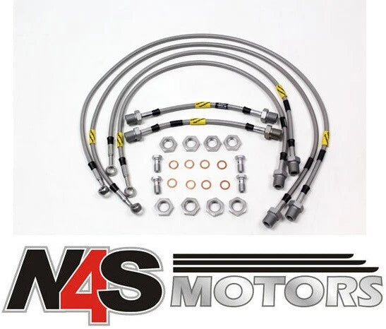 LR RANGE ROVER P38 1994-02 6LINE TERRAFIRMA GOODRIDGE +2”EXT BRAKE HOSE. TF654GD