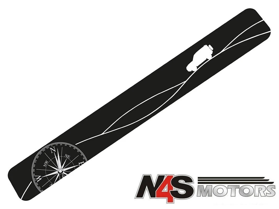 LAND ROVER SPARE WHEEL COVER STICKER COMPASS & HILL DESIGN. PART STICKER-COMPASS