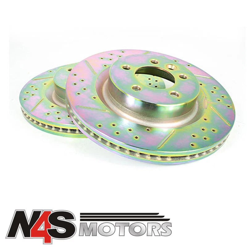 LR DISCOVERY 3 05-09 4.4V8AJ PET FRONT BRAKE DISC DRILLED & GROOVED SDB000614CDG