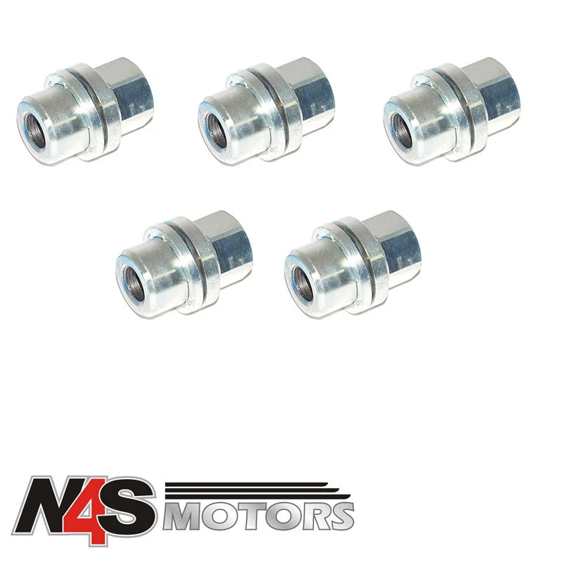 LR DEFENDER 1986 ONWARDS WHEEL NUT SET EACH 27MM WITH THREAD 16MM. 5 X NRC7415