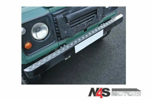 LR SERIES SWB BUMPER TOP NATURAL ALUMINUM FINISH CHEQUER PLATE. PART DA2054
