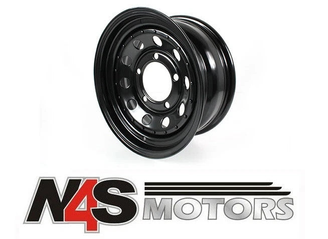 LAND ROVER DEFENDER TF MODULAR STEEL WHEEL BLACK 7 X 16. PART GRW006