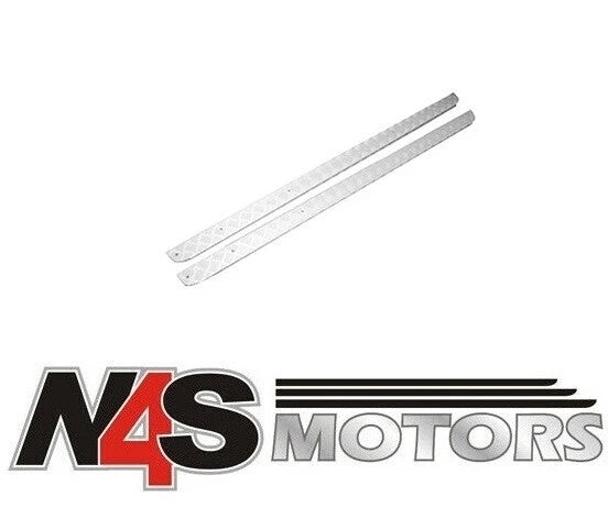 LR DEFENDER 110 STATION WAGON ONLY SIDE SILLS PAIR SILVER ANODISED. PART TF8221