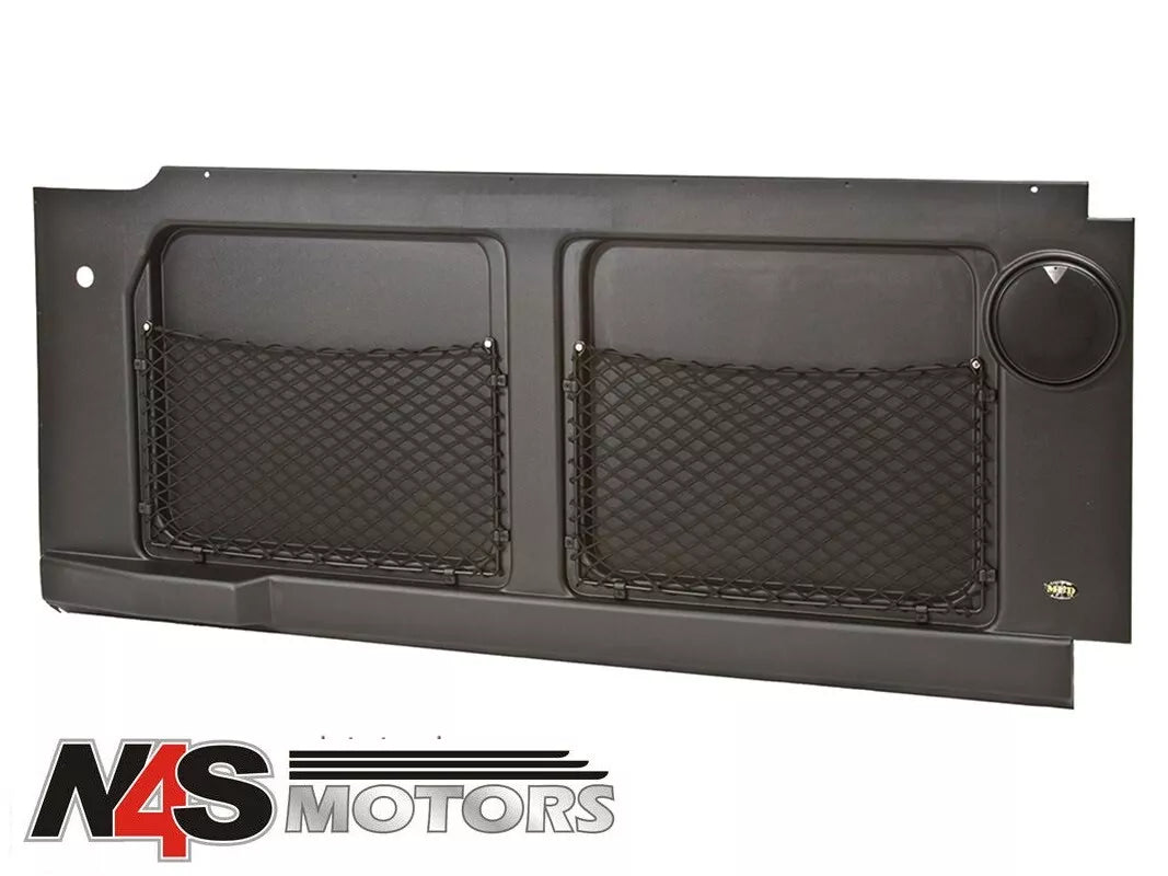 LAND ROVER DEFENDER 90 INTERIOR SIDE TRIM PANEL BLACK WITH NETS. DA2765
