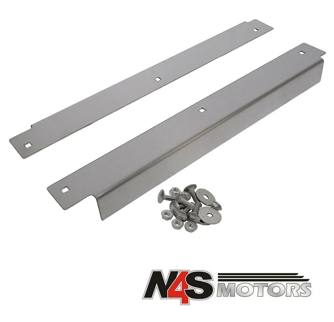 LAND ROVER DEFENDER BRUSHED STAINLESS STEEL 2ND ROW DOOR THRESHER. PART- DA4792B