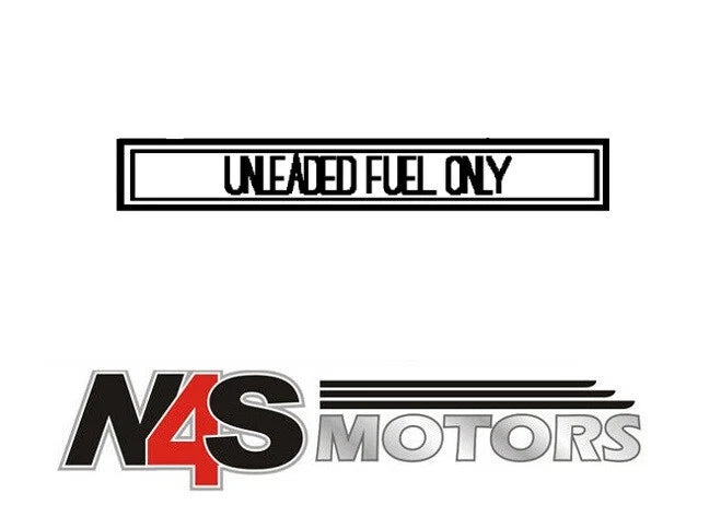 JAGUAR S-TYPE 1999 TO 2008 FUEL LABEL - UNLEADED FUEL ONLY. PART C2C18301