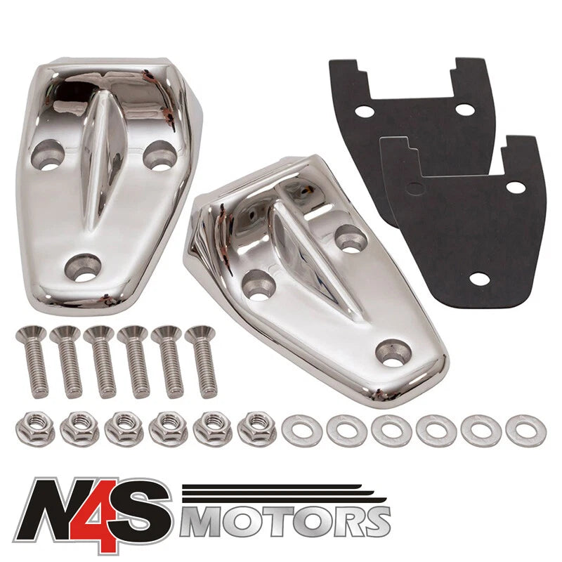 LAND ROVER DEFENDER STAINLESS STEEL BONNET HINGES PAIR. PART DA1152SS