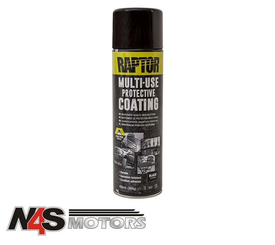 LAND ROVER RAPTOR 1K AEROSOL BLACK FINISH 1X 450ML. PART DA6650
