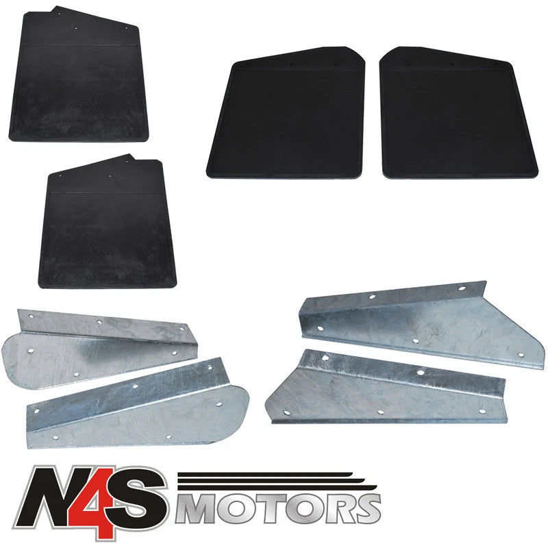DEFENDER90 FRONT REAR MUDFLAP WITH BRACKET MXC6412,MXC6413,DA1187,RTC4685,DA1188
