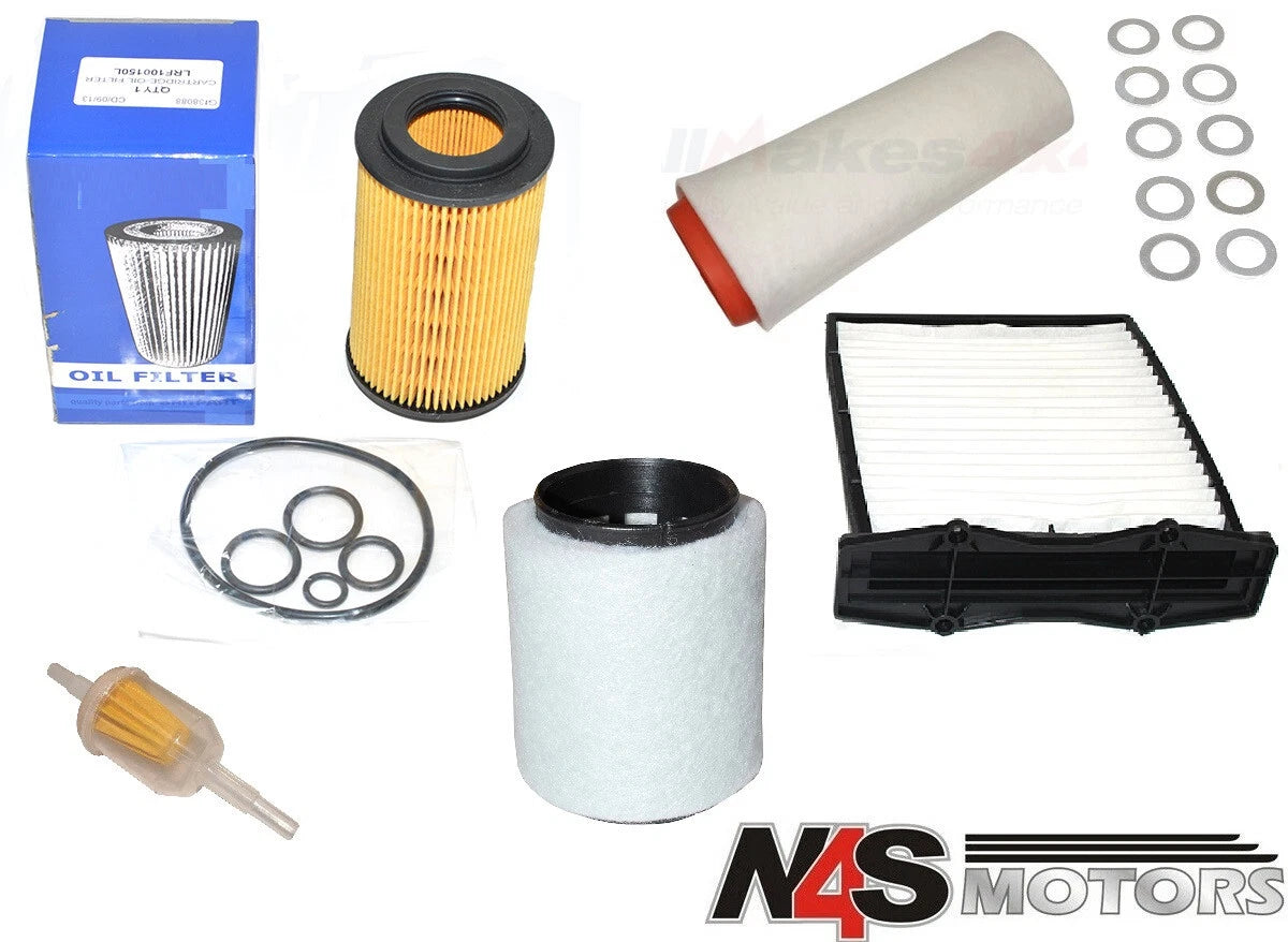 LAND ROVER FREELANDER 1 OIL FILTER, AIR FILTER, POLLEN FILTER, WASHER.