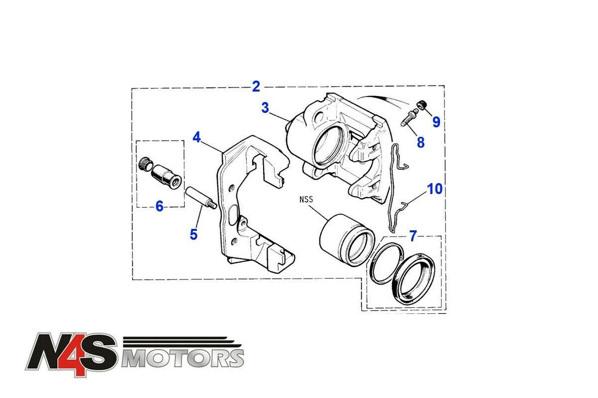 JAGUAR XJ 1998 TO 2003 FRONT LH 305MM BRAKE DISC CALIPER FROM ATE. JLM21470-E