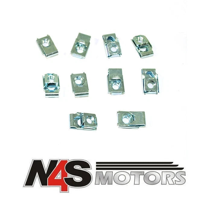 LAND ROVER DEFENDER 2007 TO 2016 FRONT DOOR HINGE HEX NUT. 10 X PART BYH500100