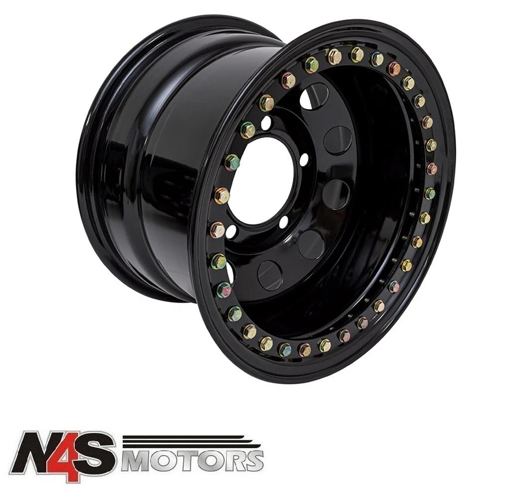LAND ROVER DEFENDER BEADLOCK GLOSS BLACK WHEEL 16 X 10”. PART DA3239