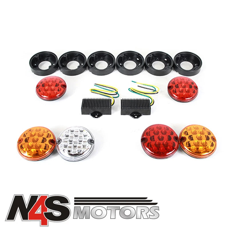 LR DEFENDER 1983-2006 NAS LED LIGHTS UPGRADE KIT WIPAC PART GL1143