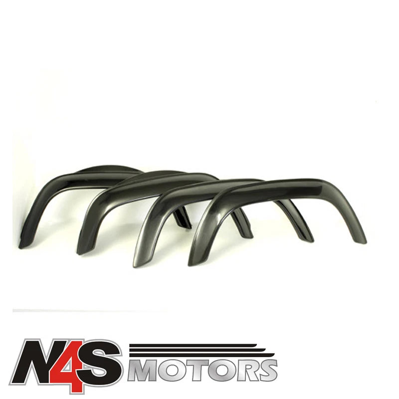 LAND ROVER DEFENDER 1983 TO 2006 STANDARD GLOSS BLACK WHEEL ARCH KIT. TF280