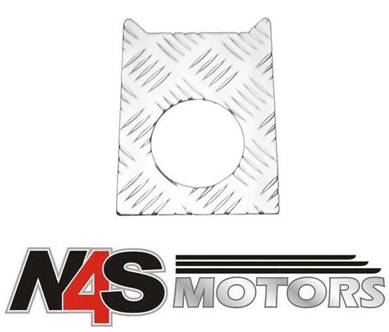 LR DEFENDER 1983-98 2MM FUEL FILLER SURROUND 2MM SILVER ANODISED FF-TDI/A/TF8214