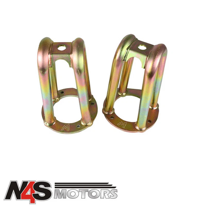LAND ROVER DEFENDER PAIR TUBULAR FRONT SHOCK TURRETS. PART TF504