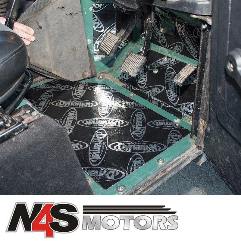 DEFENDER 90/110/130 83-06 SOUND DEADENING FOOTWELL KIT DYNAMAT PRE-CUT. DA8094