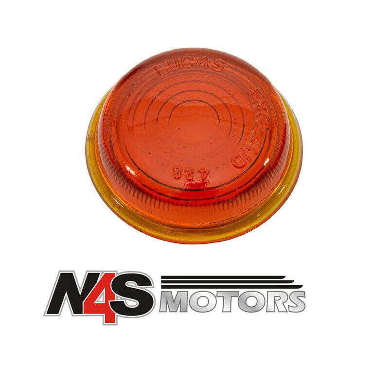 LAND ROVER SERIES 2 GLASS LENS AMBER.PART- 572715LUCAS