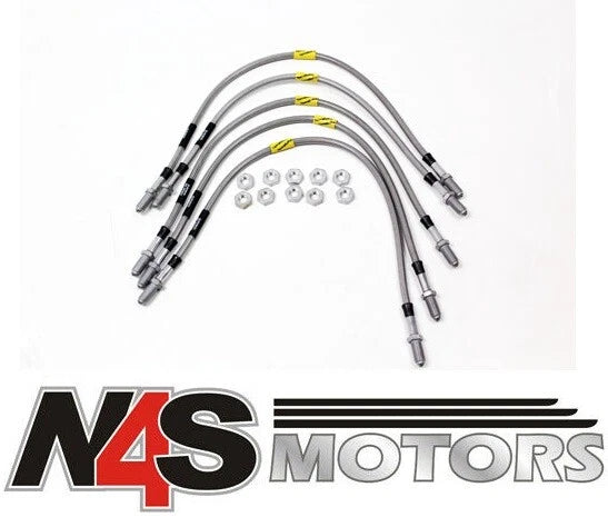 LR DISCOVERY 1 1989 TO 1995 5LINE TERRAFIRMA GOODRIDGE +2”EXT BRAKE HOSE TF646GD