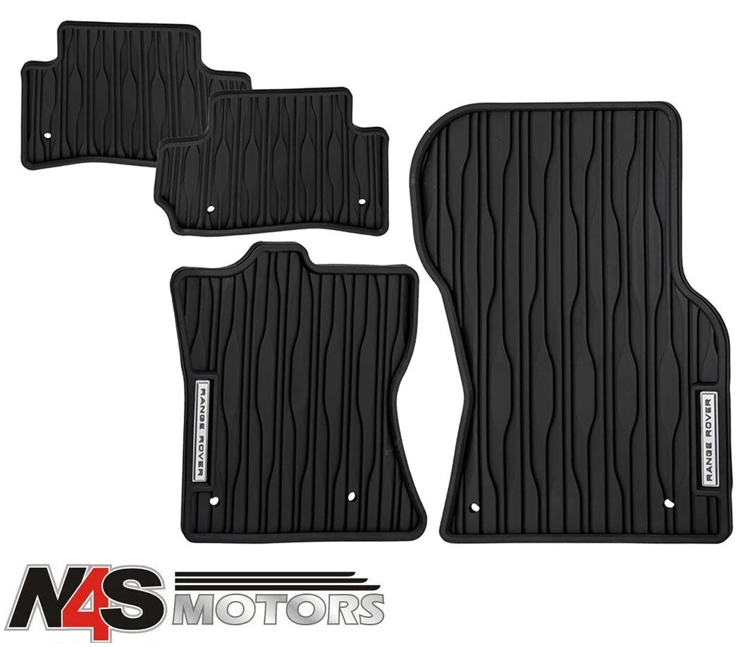 LR RANGE ROVER VELLAR LHD FRONT AND REAR CONTOUR RUBBER SET GENUINE. VPLYS0413LR