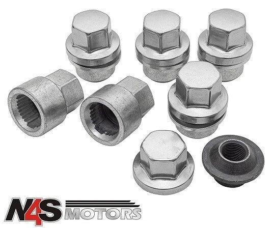 LAND ROVER DEFENDER 1987-16L OCKING NUT ROAD WHEEL KIT GENUINE. PART STC8843AALR